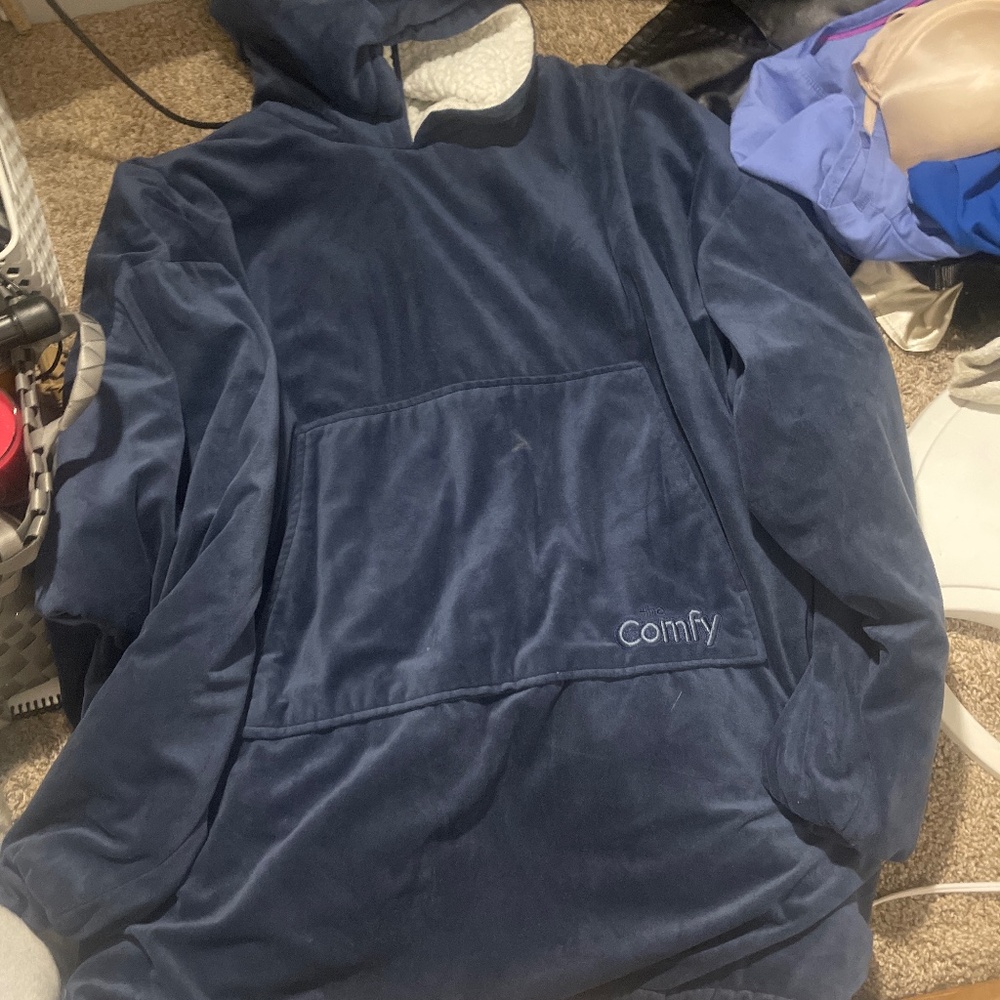 Navy Blue Comfy Blanket Hoodie